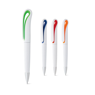 TOUCAN. Ball pen with twist mechanism and clip